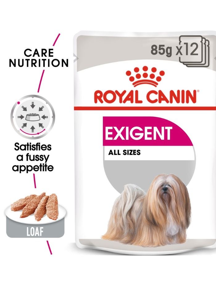 ROYAL CANIN Canine Care Nutrition Exigent (WET FOOD- Pouches) 12 x 85g - Image 1