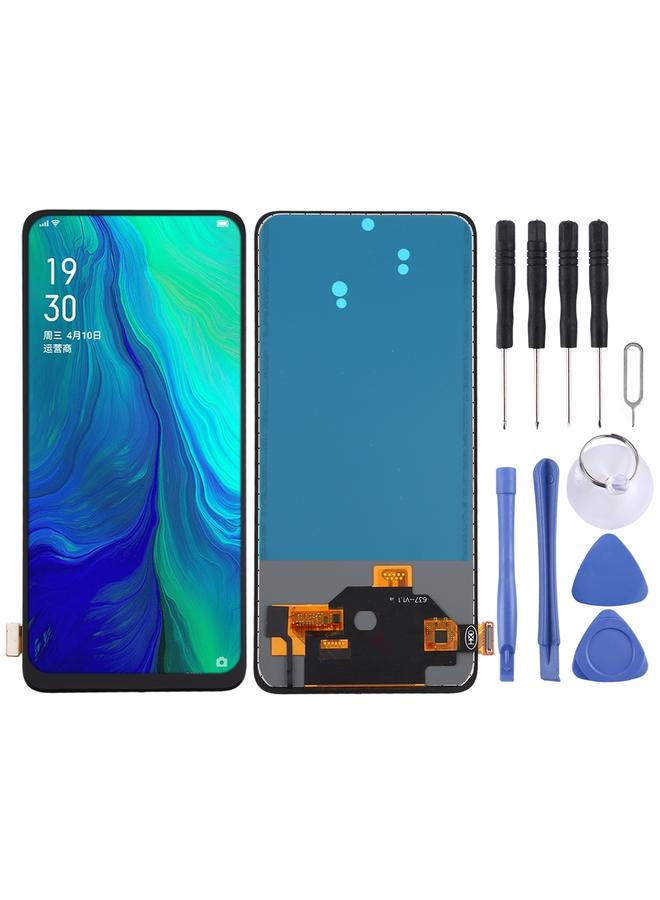 بديل لشاشة LCD ومحول رقمي من مادة TFT لهاتف OPPO Reno 5G، تجميع كامل، بدون التعرف على بصمة الإصبع - Image 1