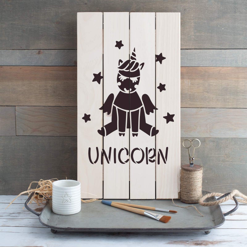 Stencil Revolution Unicorn with Stars Stencil - Easy-to-Use for Dreamy, Imaginative Artworks, Unicorn with Stars Stencil Template - Image 3
