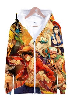 KUYING New One Piece Printed Zipper Sweatshirt Casual Sportswear  - Image 1