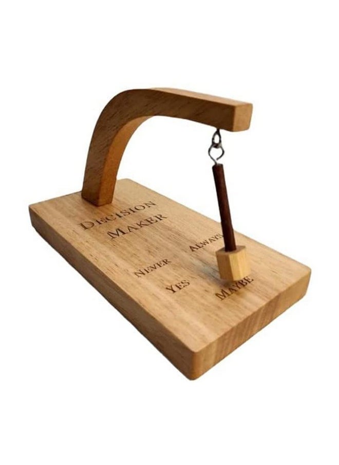 Creative Magnetic Decision Maker Wooden Decision Maker Magnetic Swing Pendulum Decision Desk Tabletop Game Toy Magnetic Wobbler Swing The Pendulum And Find The Answer To Your Question