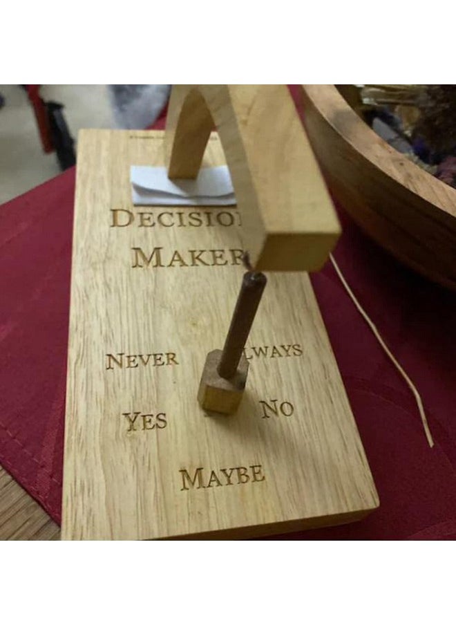 Creative Magnetic Decision Maker Wooden Decision Maker Magnetic Swing Pendulum Decision Desk Tabletop Game Toy Magnetic Wobbler Swing The Pendulum And Find The Answer To Your Question
