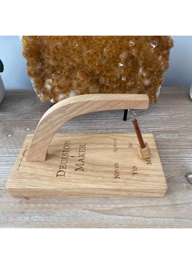 Creative Magnetic Decision Maker Wooden Decision Maker Magnetic Swing Pendulum Decision Desk Tabletop Game Toy Magnetic Wobbler Swing The Pendulum And Find The Answer To Your Question