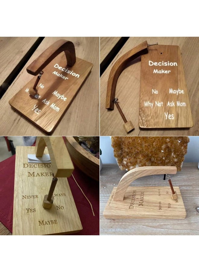 Creative Magnetic Decision Maker Wooden Decision Maker Magnetic Swing Pendulum Decision Desk Tabletop Game Toy Magnetic Wobbler Swing The Pendulum And Find The Answer To Your Question