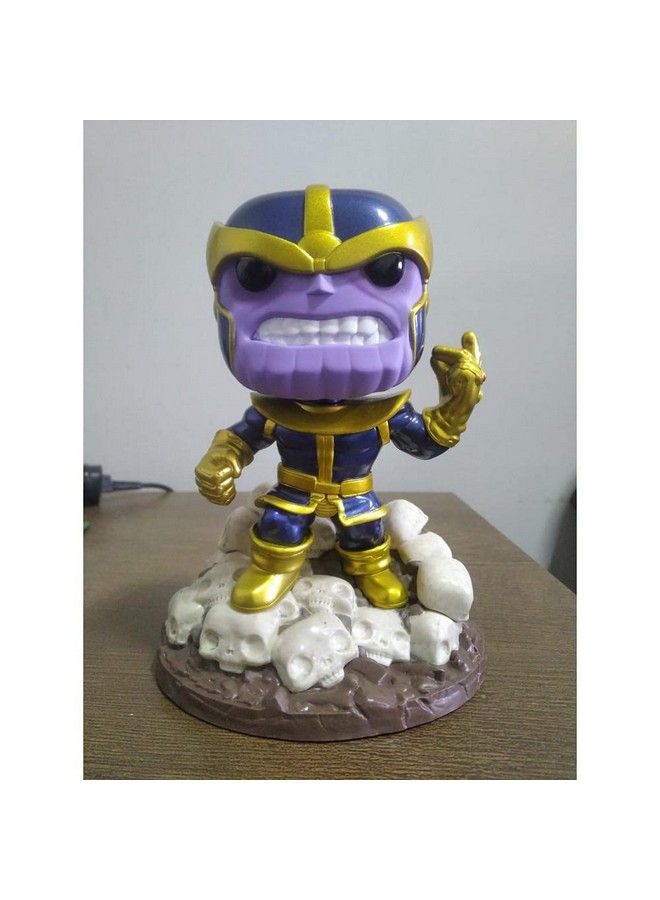 Funko بوب! أبطال مارفل: تمثال ثانوس سناپ 6 إنش فاخرة من الفينيل متعدد الألوان - Image 4