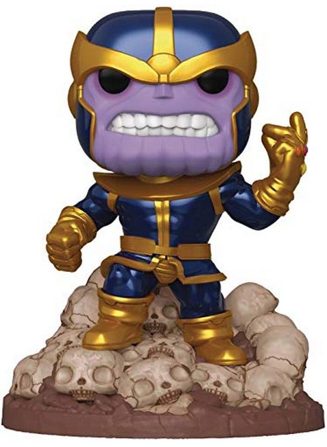 Funko بوب! أبطال مارفل: تمثال ثانوس سناپ 6 إنش فاخرة من الفينيل متعدد الألوان - Image 1