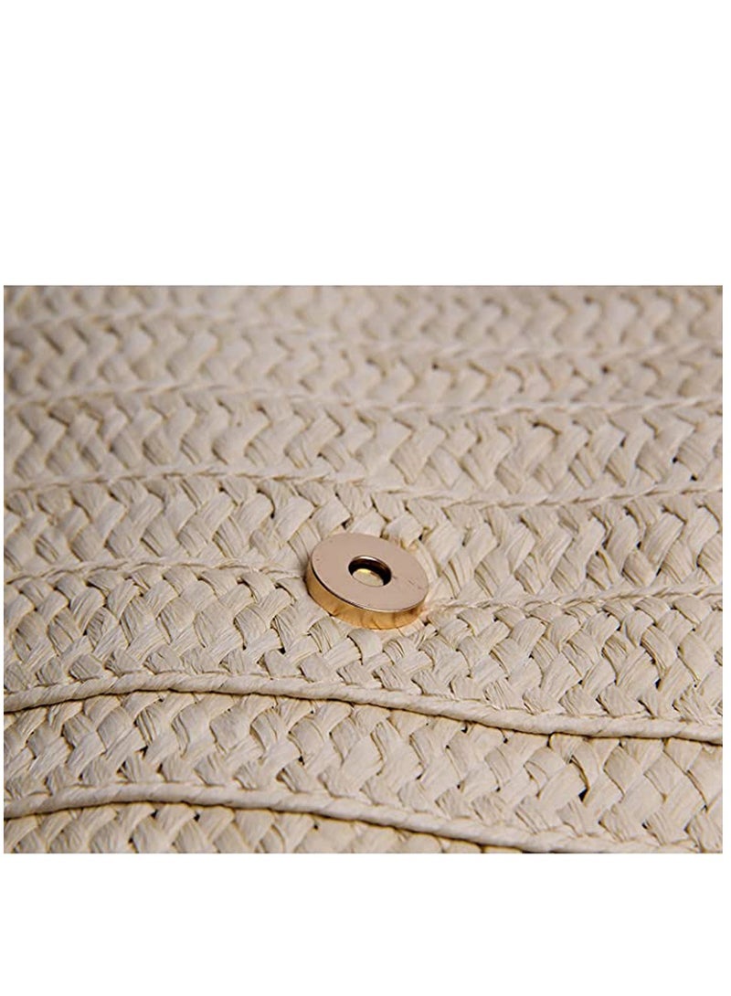 SYOSI Women's Straw Clutch Purse Summer Beach Bags Envelope Wallet Woven Handbags - Image 4