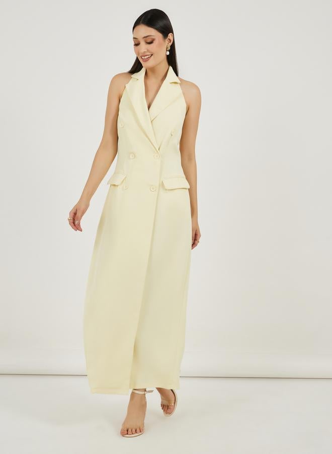 Styli Halter Blazer Maxi Dress  - Image 2
