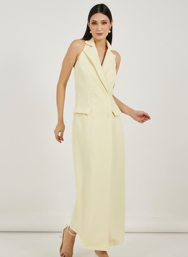 Styli Halter Blazer Maxi Dress  - Image 3