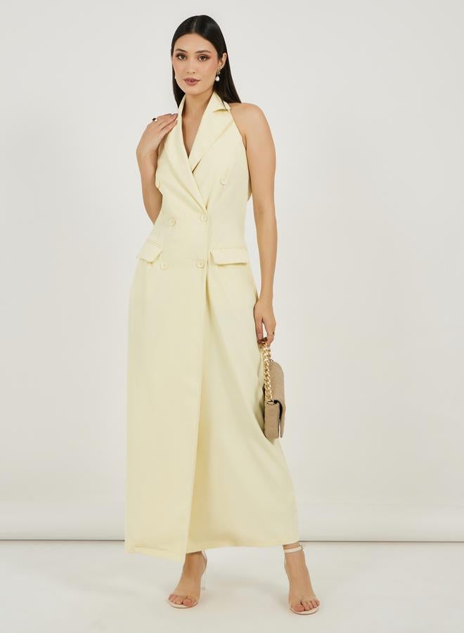 Styli Halter Blazer Maxi Dress  - Image 1