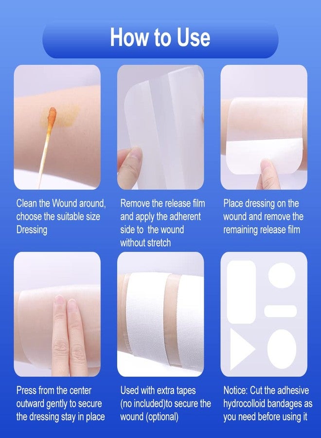 Niceful 20 Count Hydrocolloid Bandages 2" x 2", Wound Dressing Small Hydrocolloid Gel Bandages for Wounds, Wound Healing Bed Sore Bandage - Image 5