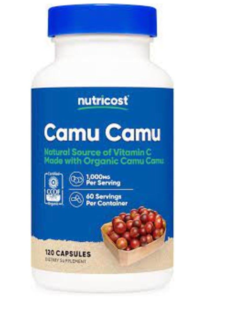 Nutricost Camu Camu, 1,000 mg, 120 Capsules (500 mg per Capsule)