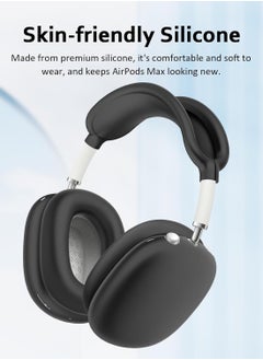 Generic Silicone Case Cover for AirPods Max Headphones, Airpods Max Ear Cup Covers/Ear Pad Case Cover/Headband Cover/Max Headband Pad, 4 in1 Accessories for Apple AirPods Max (Black)  - Image 4
