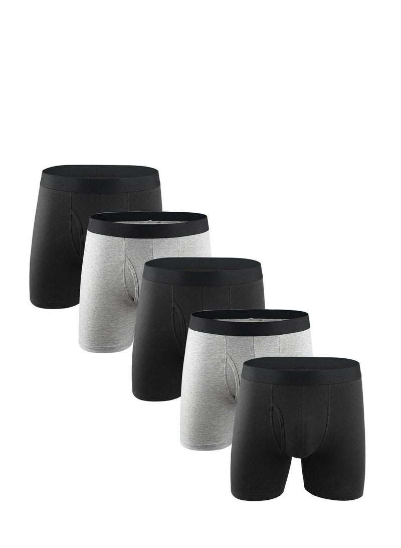 Y&D Natural Feelings Mens Boxer Shorts Soft Cotton Men Pack Breathable Underwear Briefs  L  - Image 1