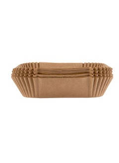Hotpack Hotpack Air Fryer Paper Brown Square Liners 16x16x4.5cm, 100-Pieces  - Image 5