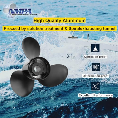 VIF 14 1/2x19|48-832830A45 Boat Propeller fit Mercruiser Alpha One/Bravo One Outboard Motors 135HP 150HP 175HP 200HP 225HP 250HP 300HP, 2&4-Stroke,15 Spline (14 1/2Diax19P Without hub Kits) - Image 3