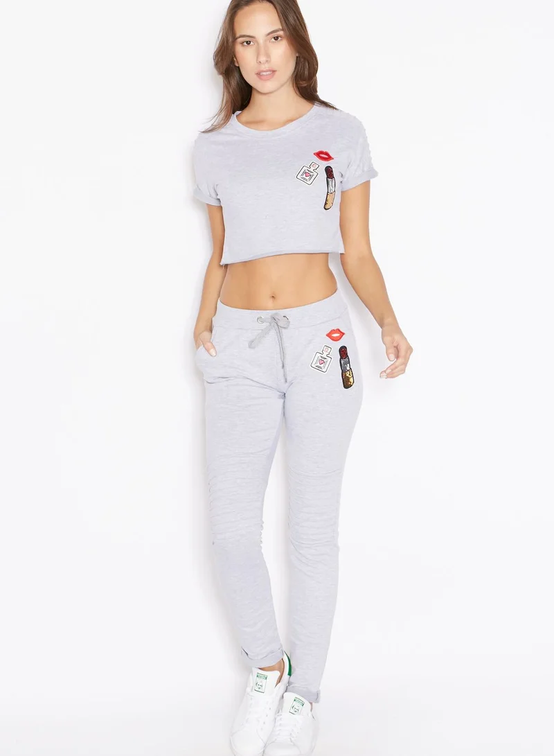 Ginger Badge Joggers Set