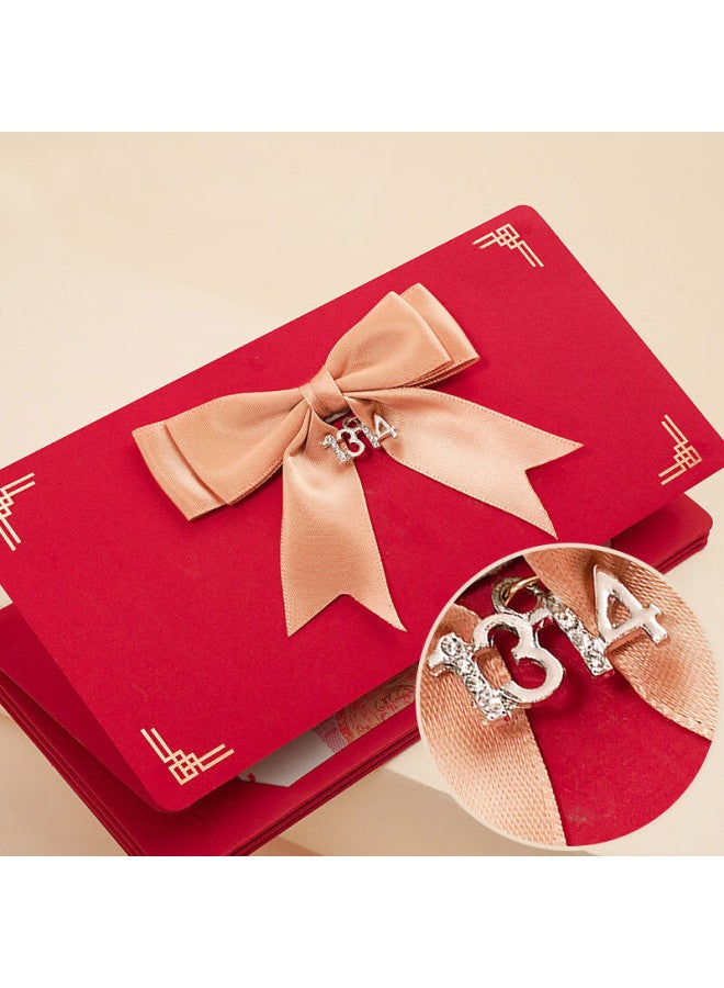 Green Reed Qingwei Proposal Confession Ceremony Feeling Folding Red Packet For Sending Boys And Girls Birthday Gifts Butterfly Knot 1314 Style 10 Card Slots - Image 2