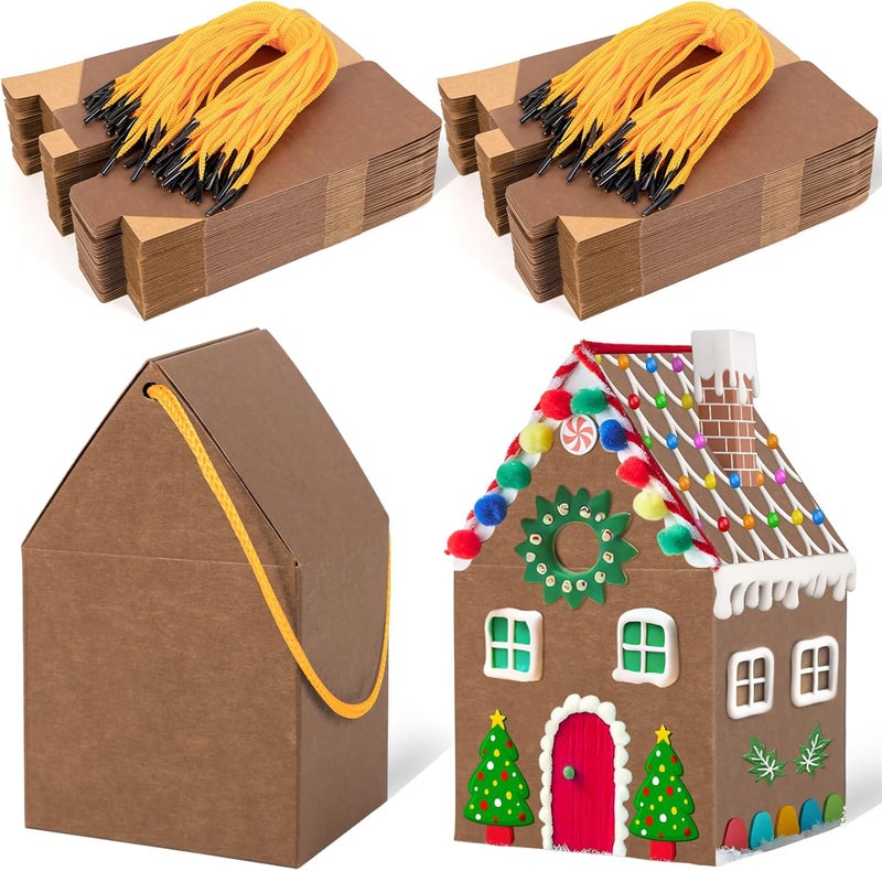 80UncleKimby 50Pcs Christmas Gingerbread House Kit - Image 1