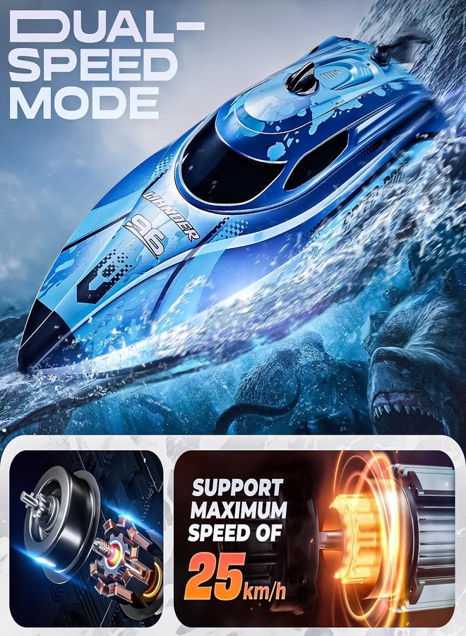 BEZGAR RC Boat TX126-12 Inch Remote Control Boat for Lakes and Pools - Image 2