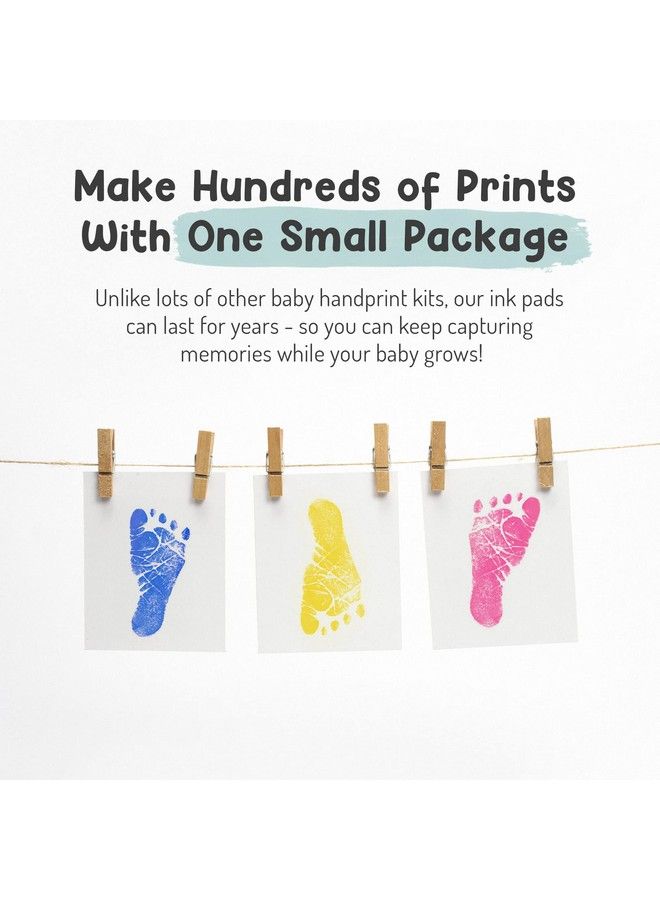Forever Fun Times Baby Hand And Footprint Kit By Forever Fun Times ; Get Hundreds Of Detailed Prints With One Baby Safe Ink Pad ; Easy To Clean And Works With Any Paper Or Card ; Clean And Safe (Small Black) - Image 4