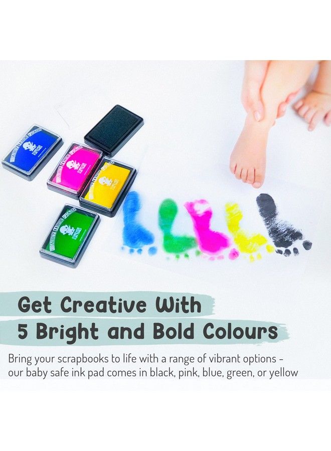 Forever Fun Times Baby Hand And Footprint Kit By Forever Fun Times ; Get Hundreds Of Detailed Prints With One Baby Safe Ink Pad ; Easy To Clean And Works With Any Paper Or Card ; Clean And Safe (Small Black) - Image 3
