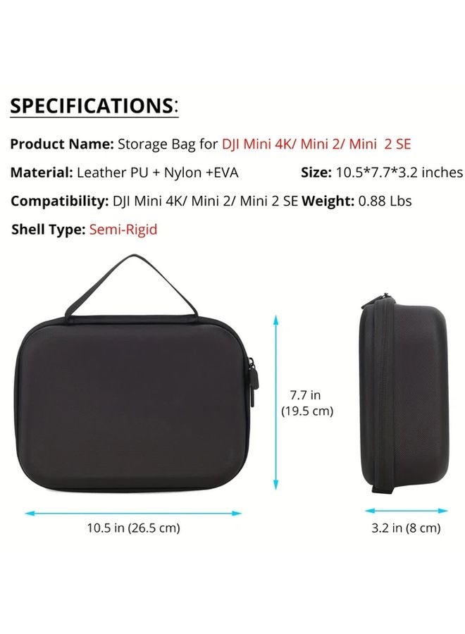 Gray Carrying Case For DJI Mini 4K Mini 2 Mini 2 SE Drone And Accessories - Image 5