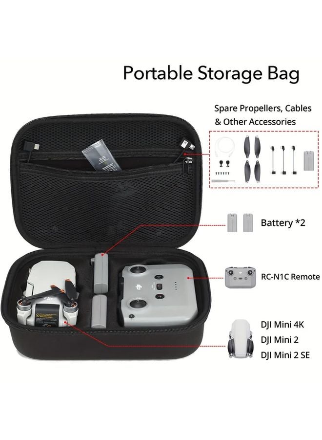 Gray Carrying Case For DJI Mini 4K Mini 2 Mini 2 SE Drone And Accessories - Image 3