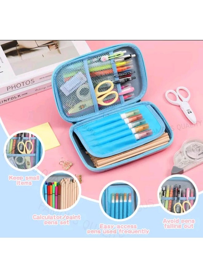 Famous Quality FAMOUS QUALITY Ethylene Vinyl Acetate (Eva) Stylish 3D-Premium Pencil Boxes For Boys Fcb Football Club 3D Eva Hardtop Pencil Pouches For Girls And Boys (Rainbow Color), Multicolor  - Image 2