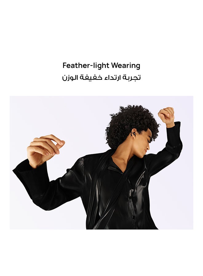 HUAWEI FreeClip + Pre-Order Gift, Groundbreaking Aesthetic Design, Feather-Light Wearing, Open-Ear Listening, AI Crystal-Clear Call, Long Battery Life, Dual-Device Connections Black - Image 5