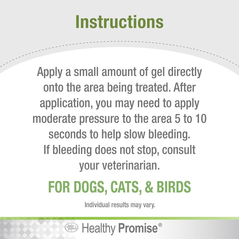 Four Paws Healthy Promise Quick-Action Blood Stopper Gel for Pets - 1.16 Oz. - Image 4