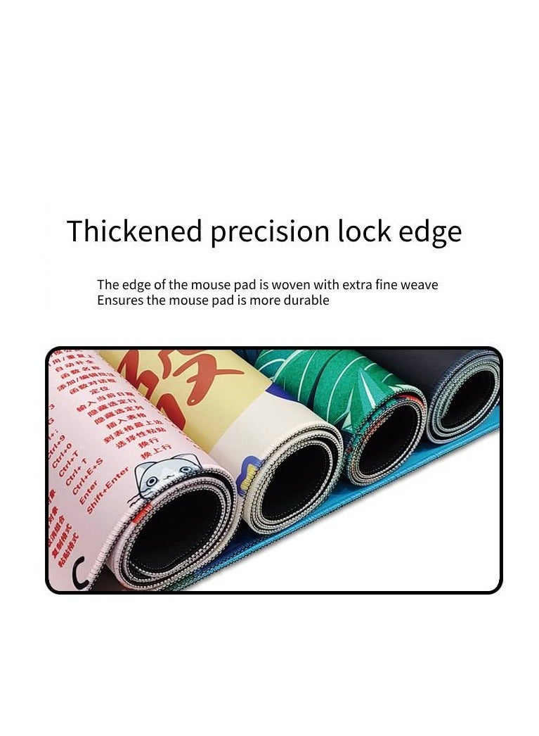 ARNOTEC لوحة ماوس ألعاب كبيرة الحجم للكمبيوتر المحمول من Bearbrick (30 × 80 سم) لوحة ماوس مضادة للانزلاق ولوحة مفاتيح كبيرة ولوحة ماوس مكتب بحواف مخيطة - Image 3