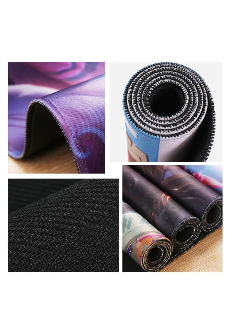 ARNOTEC لوحة ماوس ألعاب كبيرة الحجم للكمبيوتر المحمول من Bearbrick (30 × 80 سم) لوحة ماوس مضادة للانزلاق ولوحة مفاتيح كبيرة ولوحة ماوس مكتب بحواف مخيطة - Image 5