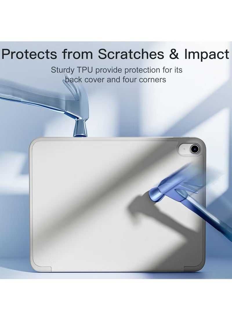 MIGOFAST Compatible with iPad 10th Generation Case 10.9 Inch 2022 with Pencil Holder Slim Trifold Stand Protective Cover with Soft TPU Back for iPad Case 10th Generation Auto Sleep Wake  - Image 5
