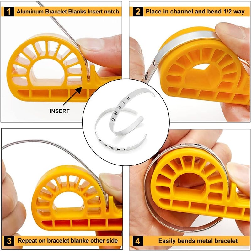 OWDEN Premium Metal Stamping Bracelet blanks,Width:3/8 inch and Length: 6 inch, Thickness: 1.5mm,15Pack Aluminum Bracelet Blanks for Jewelry Working. - Image 5