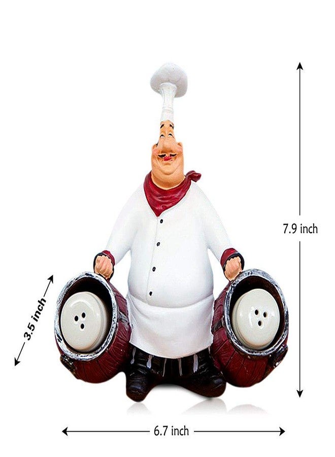 SMANTA French Decorative Chef Statues - Resin Home Decoration with Toothpick Holder for Country Cottage Decor & Gourmet Kitchen Decorations - Image 2