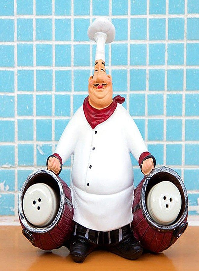 SMANTA French Decorative Chef Statues - Resin Home Decoration with Toothpick Holder for Country Cottage Decor & Gourmet Kitchen Decorations - Image 4