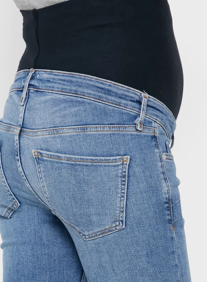 River Island Maternity Denim Cycling Shorts