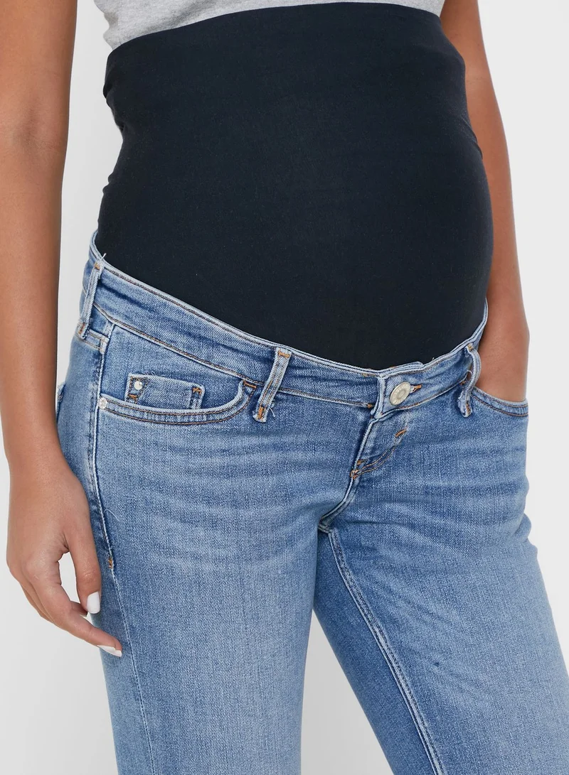 River Island Maternity Denim Cycling Shorts