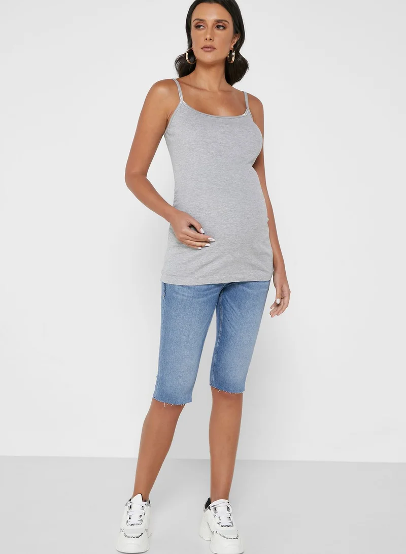 River Island Maternity Denim Cycling Shorts