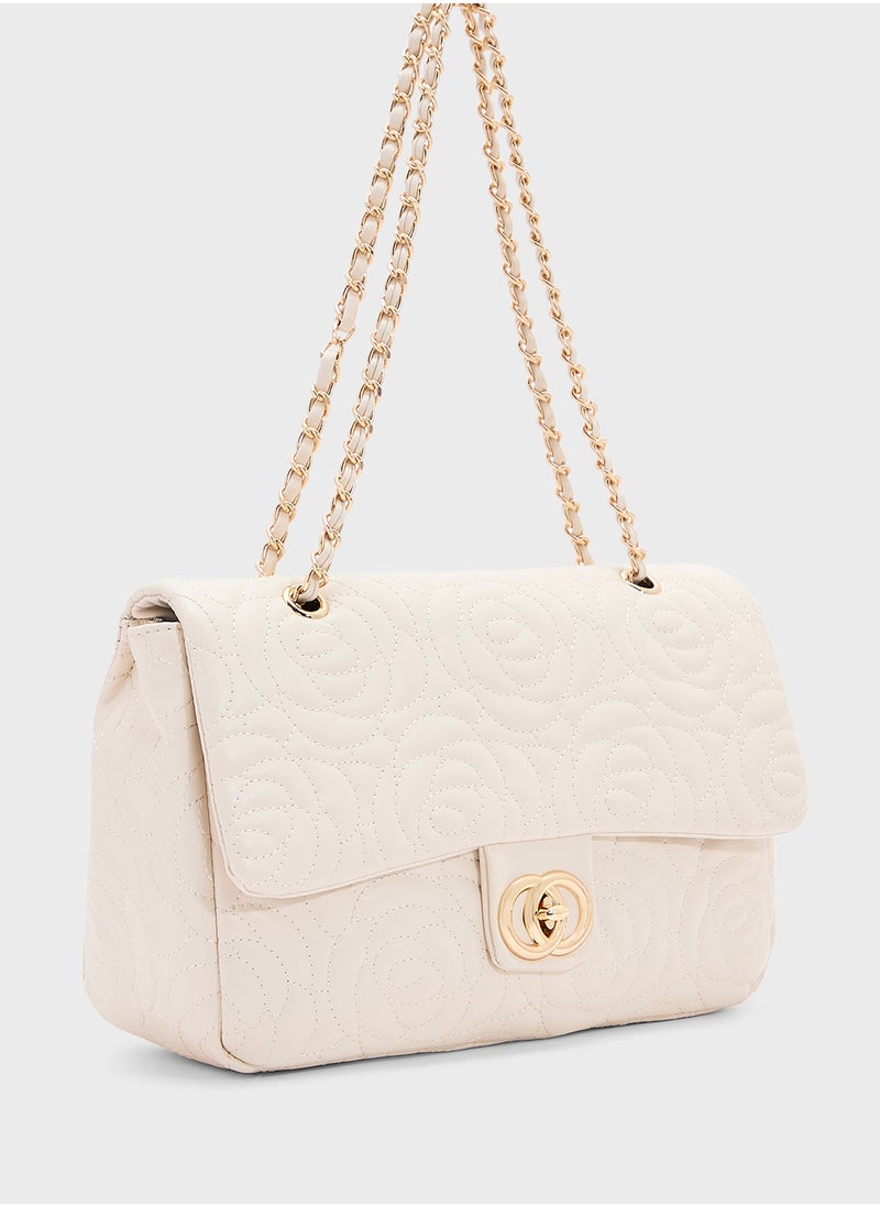 ELLA Rose Floral Embroidered Crossbody Bag  - Image 3
