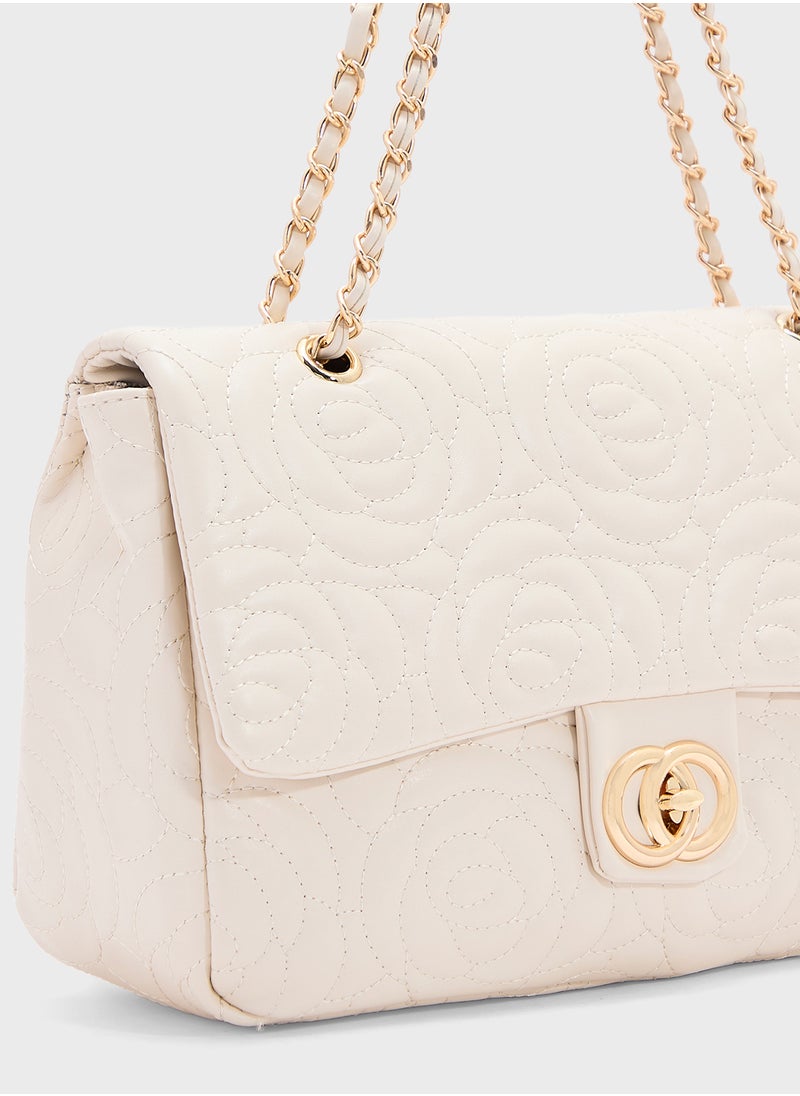 ELLA Rose Floral Embroidered Crossbody Bag  - Image 4