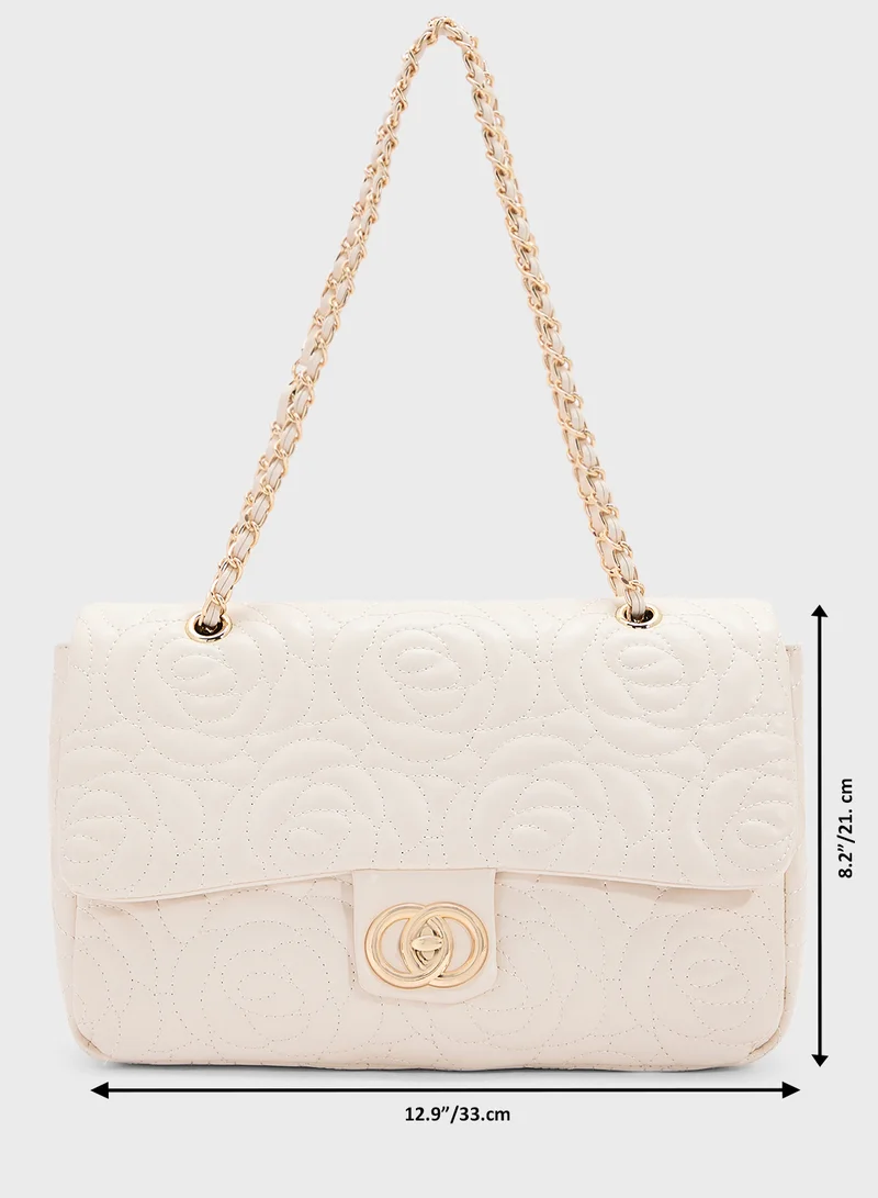 ELLA Rose Floral Embroidered Crossbody Bag