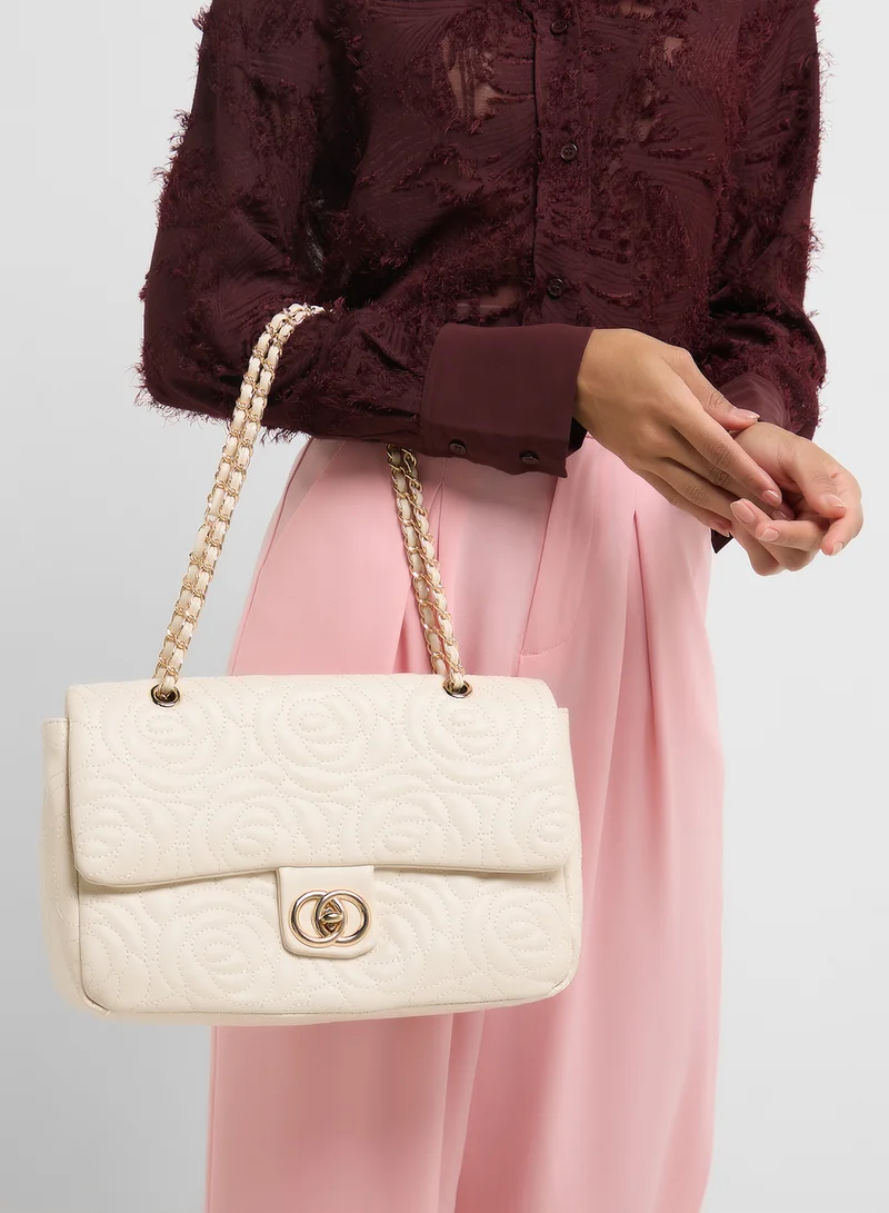 ELLA Rose Floral Embroidered Crossbody Bag