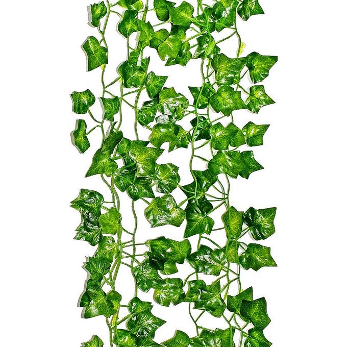 IVY GARLAND 69 FEET LONG ARTIFICIAL VINE PLANT LEAVES SILK GREENERY CHAIN WEDDING PARTY SUPPLIES GARLANDS HOME GARDEN WALL DECORATION SWEET POTATO LEAF PACK OF 1