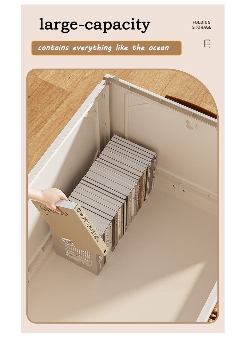 4 layers foldable storage twith wheels, bedroom storage , closet storage, storage with handle, foldable storage