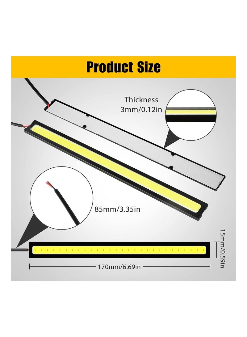 MUNTAQI 12PCS Daytime Running Light, Car Universal Waterproof LED Strip Light, Super Bright Underglow Lights for Truck, Boat - Image 3
