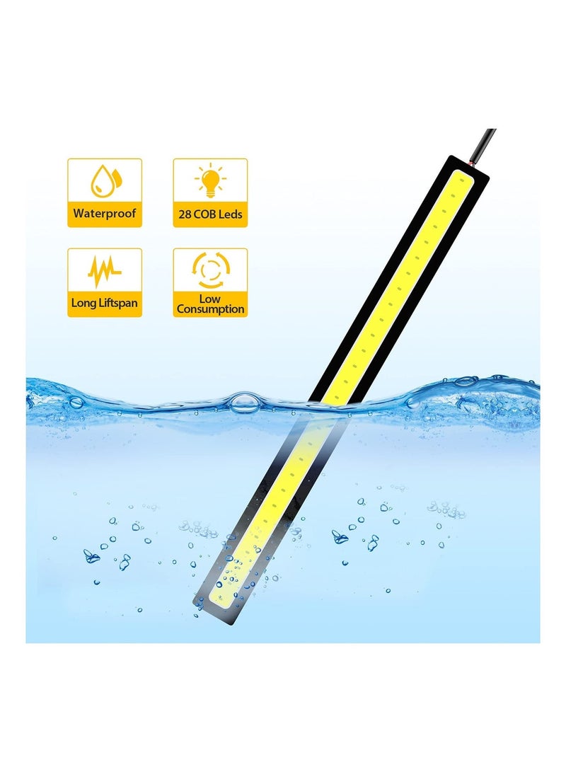 MUNTAQI 12PCS Daytime Running Light, Car Universal Waterproof LED Strip Light, Super Bright Underglow Lights for Truck, Boat - Image 5