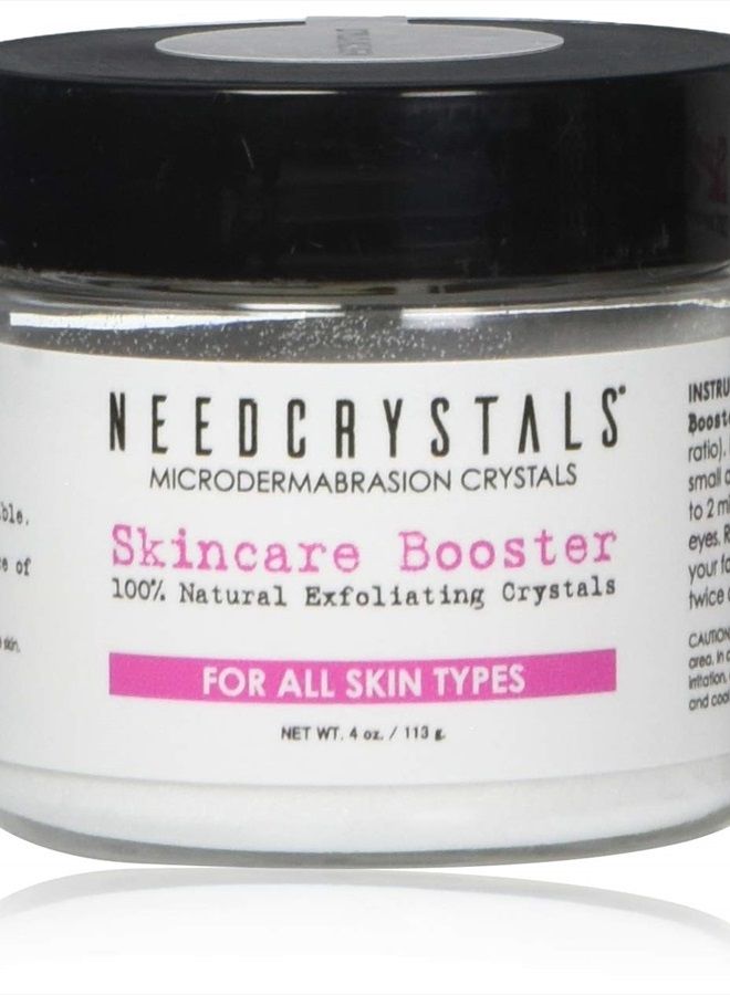 NeedCrystals بلورات الميكرو ديرمابراشن 4 أونصات / 113 جرام. مقشر وجه DIY. مقشر طبيعي للوجه للبشرة الباهتة أو الجافة يحسن الندوب، الرؤوس السوداء، حجم المسام، التجاعيد، العيوب وملمس البشرة. - Image 2