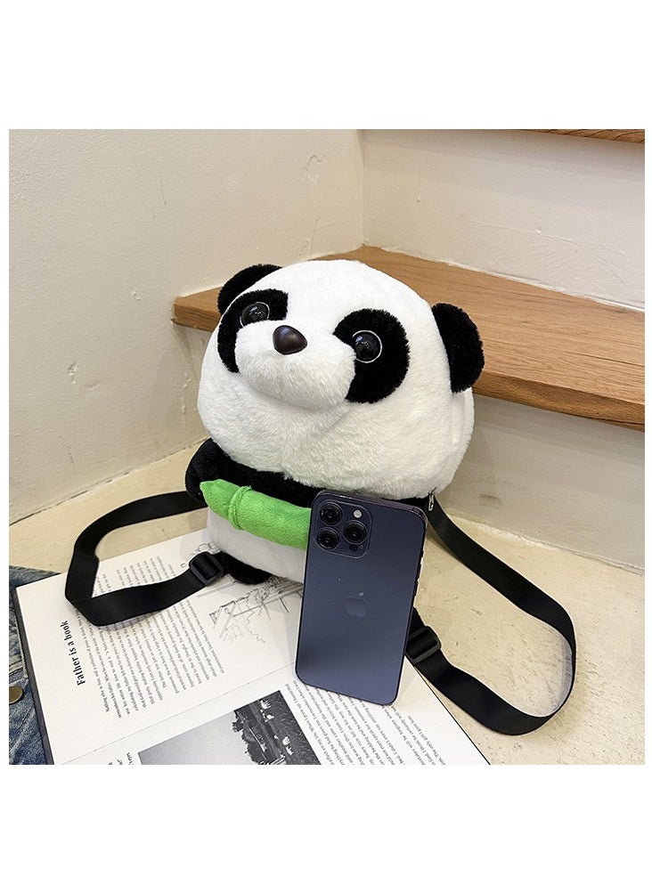 Cute plush panda backpack with high-quality fabric that is soft and durable. Perfectly sized, multi-pocket design. Cute panda shape with adjustable shoulder straps. It's both a practical backpack and a great gift for shopping, traveling, and more. Choose it and enjoy quality, fashion and convenience.
